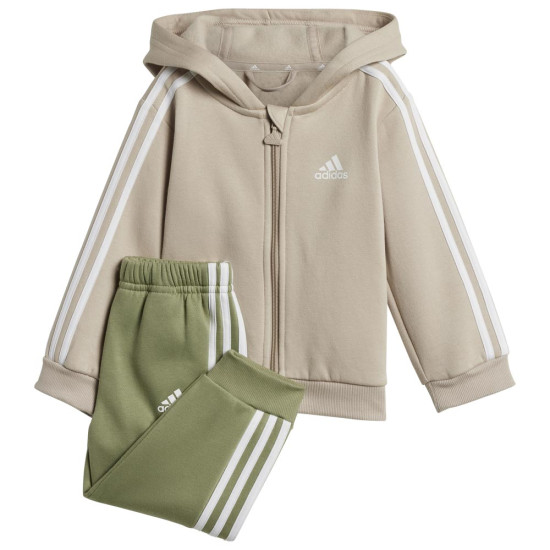 Adidas Βρεφικές φόρμες σετ Essentials Fleece 3-Stripes Full-Zip Hooded Set